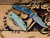 CAT-XM-18 3.5" Aggressor Non-Flipper-Magnacut-Working Finish-Battle Blue-G10