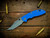 XM-18 3.5" Aggressor Non-Flipper-Magnacut-Working Finish-Battle Blue-Blue G10