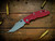 XM-18 3.5" Aggressor Non-Flipper-Magnacut-Working Finish-Battle Blue-Red G10