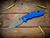 XM-18 3.25" Spanto Non-Flipper-Magnacut-Battle Blue-Blue G10