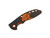 XM-18 3.5" - Scale -Milled Horsehead-Textured - Black Orange G10