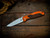 Firetac Spanto-Assembly Special-20CV-Bead Blast Green/Gold-Orange/Black G10-Scale Side
