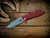 Eklipse 3.5" Skinny Fullered Harpoon Spearpoint-Magnacut-Battle Blue-Red G10