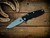 Eklipse 3.5" Skinny Fullered Harpoon Spearpoint-Magnacut-Battle Blue-Black G10