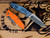 Eklipse 3.5" Skinny Fullered Harpoon Spearpoint Non-Flipper-Magnacut-Stonewash Blue-G10