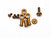 XM-18 3.25" Complete Hardware Kit-Titanium-Stonewash Bronze