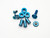 XM-18 3.25" Complete Hardware Kit-Titanium-Stonewash
