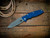 Eklipse 3.5" Skinny Fullered Harpoon Spanto Non-Flipper-Magnacut-Battle Blue-G10