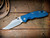 XM-18 3.5" Bowie-Non Flipper-Magnacut-Stonewash Blade-Bead Blast Green-Blue Black-G10