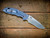 XM-18 3.5" Recurve-Non Flipper-Magnacut-Liberty Bell Textured Stonewash Blue-Blue Titanium Hardware_Lockside
