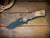 Project X-Clip Point-Magnacut-Battle Black Blade-Special Finish Titanium Horsehead Scale-Copper Hardware-Scale Side