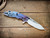 XM-18 3.5"-20CV Slicer-Bead Blast Two Tone-Blue/Purple Fade-Purple G10-Copper Hardware-Lockside