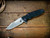 Eklipse 3.5" Skinny Fullered Harpoon Spearpoint-Magnacut-Stonewash Rose Gold-Black G10-Titanium Hardware/Thumbstud-Scale Side