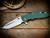 XM-18 3.5"-20CV-Spanto-Two Tone Blade-Bead Blast Green-Dark Green G10-Copper/Titanium Hardware-Scale Side