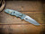 Eklipse 3.5" Skinny Fullered Harpoon Spanto Non Flipper-Magnacut-Stonewash Gold/Blue-Black G10-Titanium Hardware-Lockside