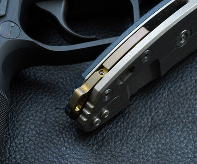3.5" XM-18 Titanium Bronze Anodized Lanyard Backspacer