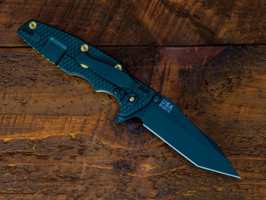 Eklipse-Tanto-S45VN-DLC-Textured LS-Brass Scale-Brass Hardware