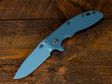 XM-18 3.5- Slicer Hollow Ground-S45VN-Bead Blast-Grey G10-Bronze Ti Hardware