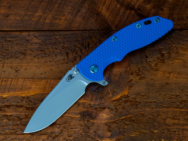 XM-18 3.5- Slicer Hollow Ground-S45VN-Bead Blast Blue-Blue G10-Blue Ti Hardware