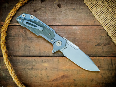 Full Track-Spanto-S45VN-Bead Blast Blue-Grey G10