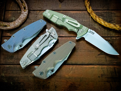 Eklipse-Harpoon Spanto-20CV-Bead Blast-Full Textured Titanium-Bead Blasted Hardware