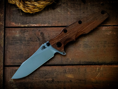 Eklipse-S45VN-Slicer Hollow Ground-Bead Blast-Walnut-Black Nitride Hardware