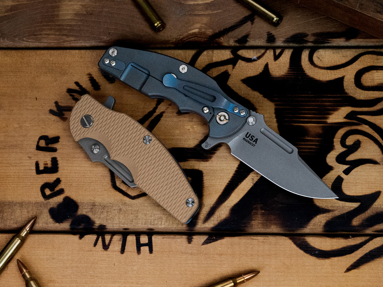 Jurassic-Frontier Clip Point-Magnacut-Battle Blue-G10