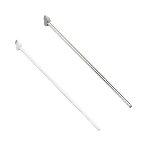 Narrow Fixing Aisle Fin Holder 550-960mm - Silver Anodised Aluminium - Sold Individually