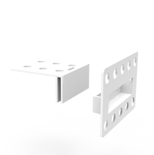 Plastic Horizontal Corr-A-Clips- Large - Display Components on white background