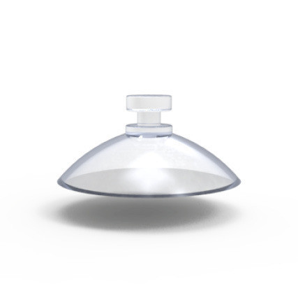 Plastic Stepped Knob Suction Cups - Display Components on white background