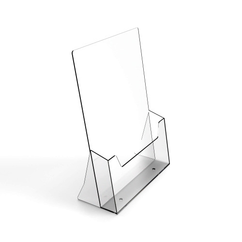Plastic Countertop Leaflet Dispensers - Signage on white background