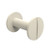 White Plastic Hollow Binding Screws - Display Components on white background