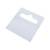 Adhesive Plastic Euro Slot Hang Tabs - 50 x 50mm on White Background