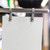 Slim Nickel-Plated Steel Rear Bracket Close-Up - Narrow Fixing Aisle Fin Holder Shelf Attachment