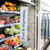 Narrow Fixing Double Slot Aisle Fin Holder in Silver Installed on Retail Gondola Shelving - Aisle Fin Display