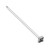Multi Fixing Aisle Fin Holder 550-960mm - Silver Aluminium Telescopic Aisle Fin - Sold Individually