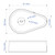 Secure-Pull® Medium anti-theft product tether — pre-drilled fixing holes detail — 3.2mm screw mount — Harrison Products