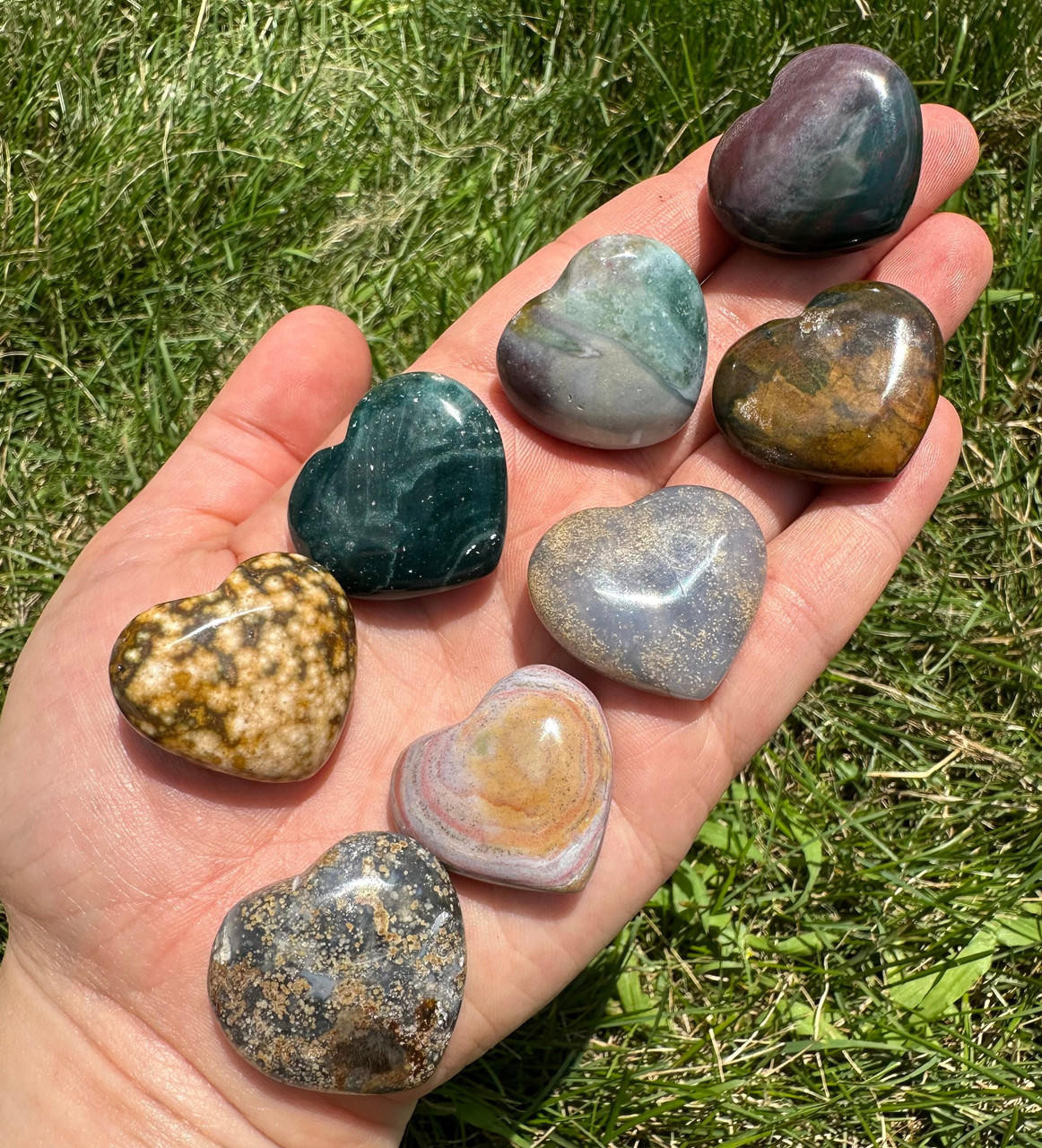 Ocean Jasper Heart | New Moon Beginnings