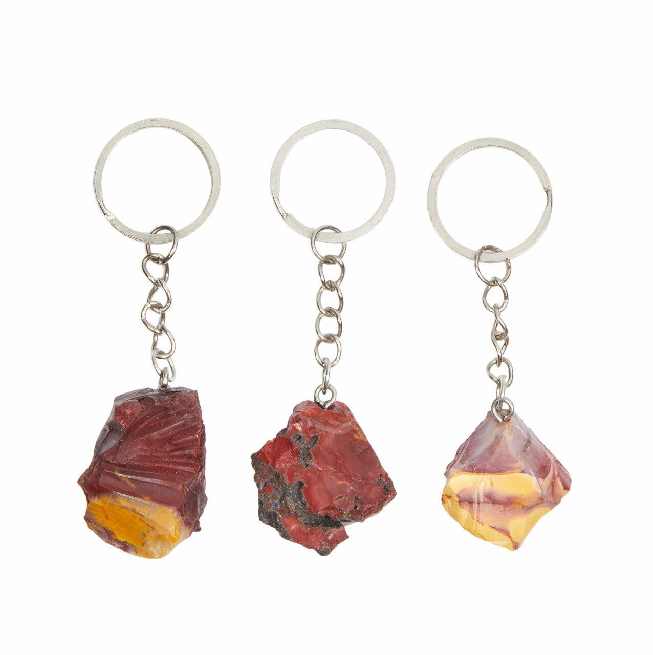Raw Mookaite Jasper Stone Keychain | New Moon Beginnings