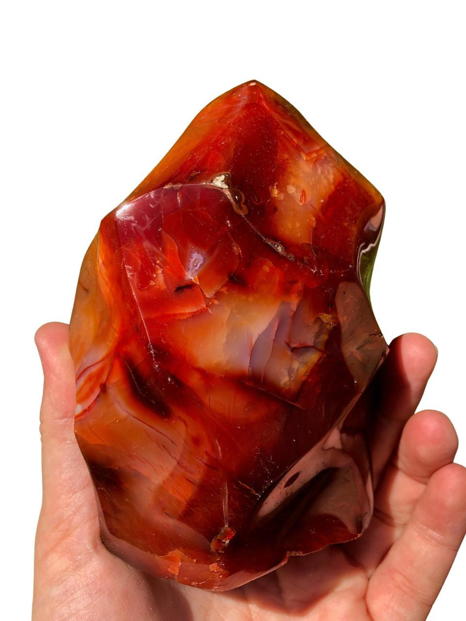 Carnelian Flame - Polished Stone Tower | New Moon Beginnings