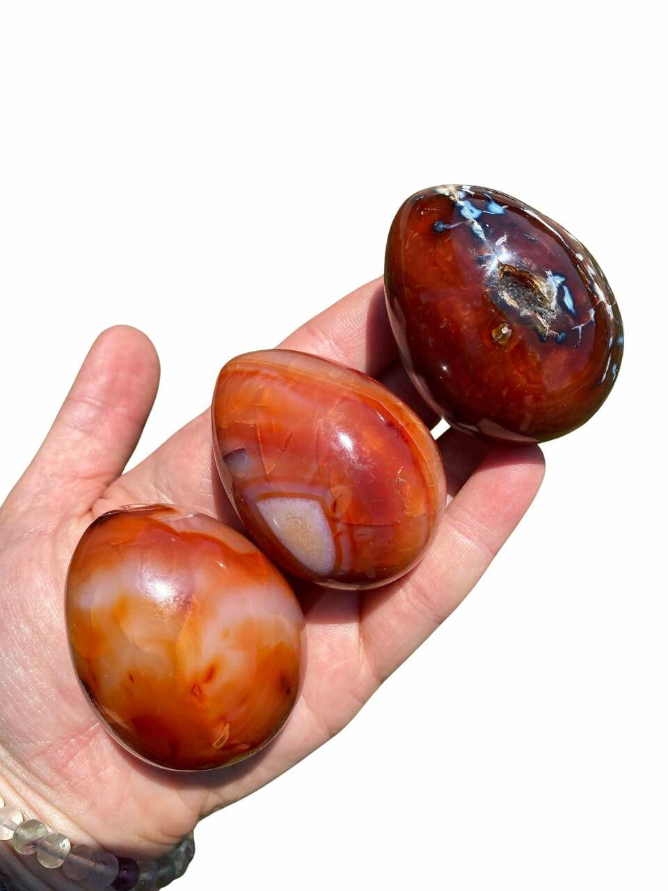Carnelian Egg - Polished Stone | New Moon Beginnings