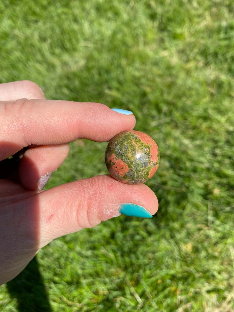 Unakite Sphere - Polished Stone | New Moon Beginnings