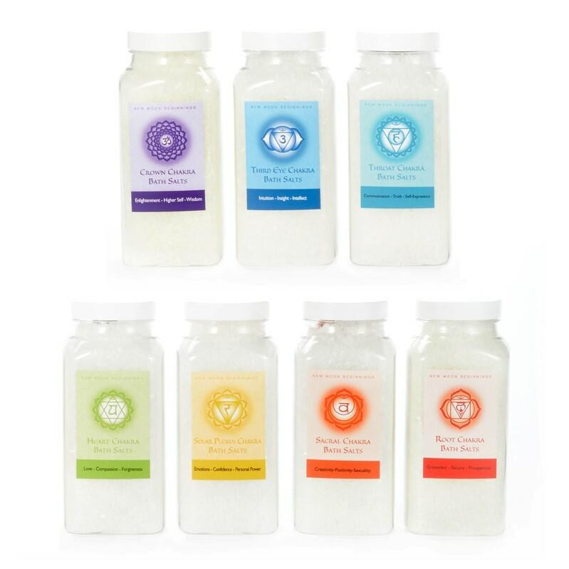 Seven Chakra Balancing Bath Salt (Set of 7) - Bath Salts with