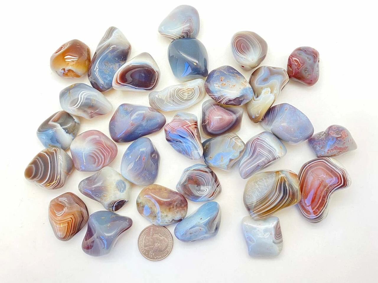Large Tumbled Botswana Agate - Botswana Agate Tumbled Stone | New