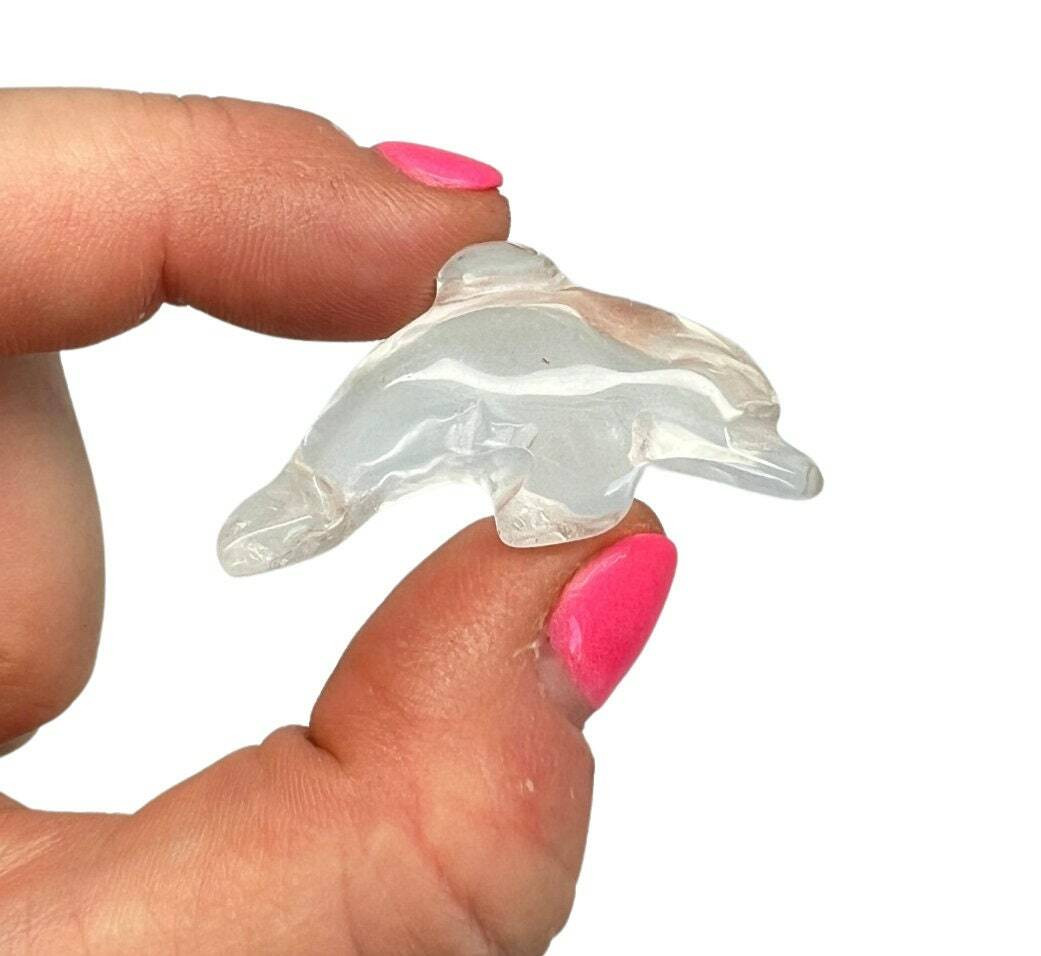 Clear Quartz Crystal Dolphin - Grade AA | New Moon Beginnings