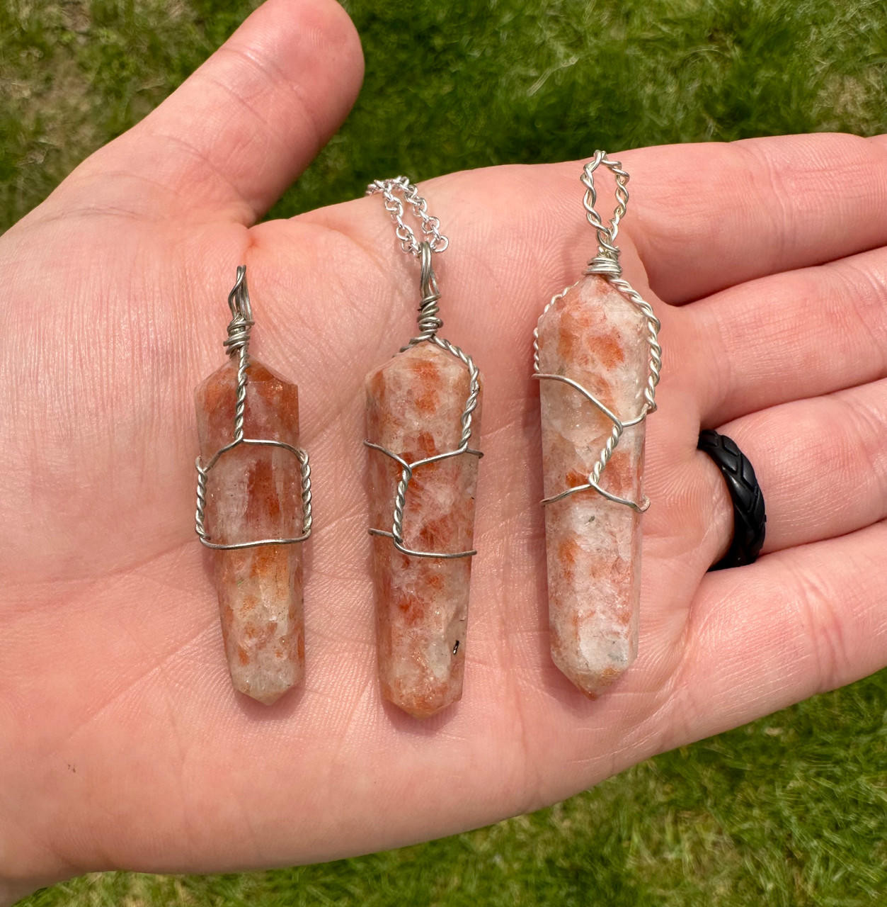 Buy Copper Wire-Wrapped Crystal Jewelry: Unisex Himalayan Quartz Pendant  Necklace at Amazon.in