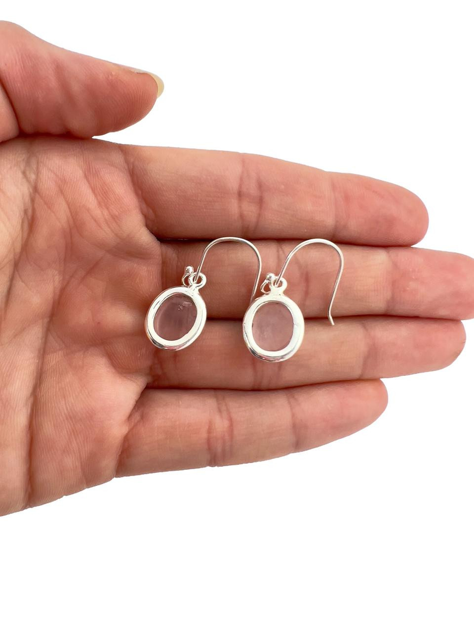 Small Silver Triangle Dangle Earrings Brushed Finish | Breckenridge Jewelers