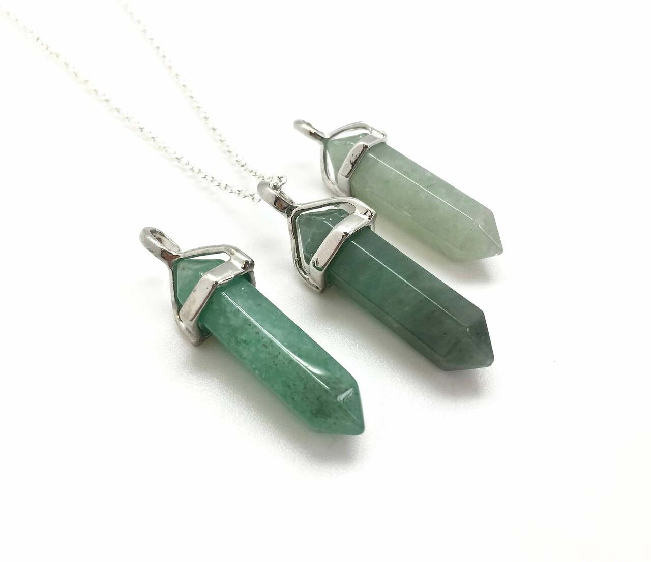 green aventurine necklace real