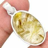 Golden Rutilated Quartz Polished Oval 