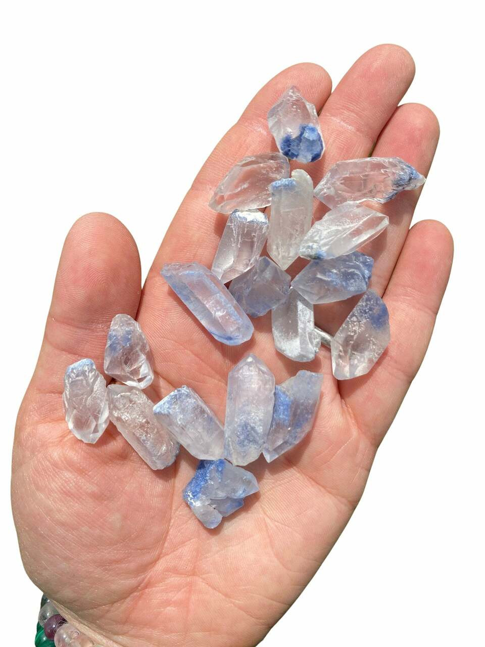 Raw Dumortierite & Clear Quartz Crystal | New Moon Beginnings